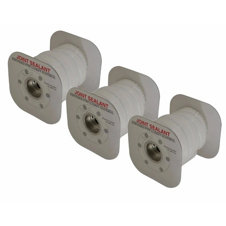 Sterling Seal & Supply Expanded Joint Sealant PTFE, 3/8” wide x 250' Sterling Seal-3 Spools EJS1500.375250X3